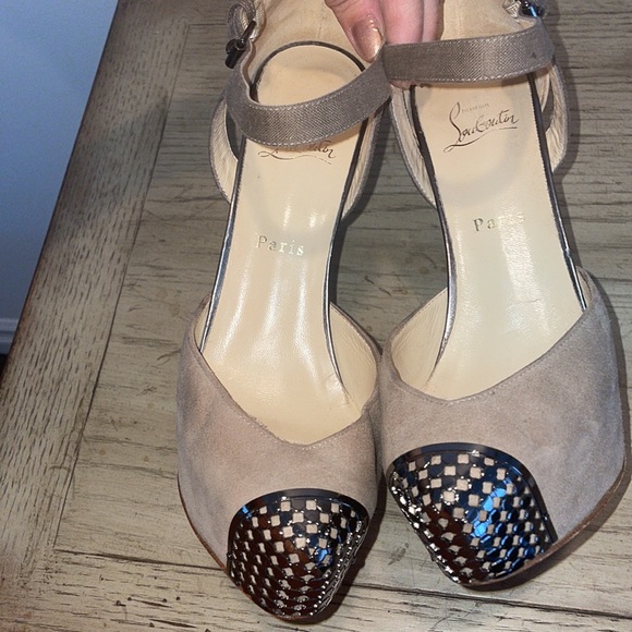 Christian Louboutin suede/crelino/calf heel, 39.5 - Picture 15 of 16